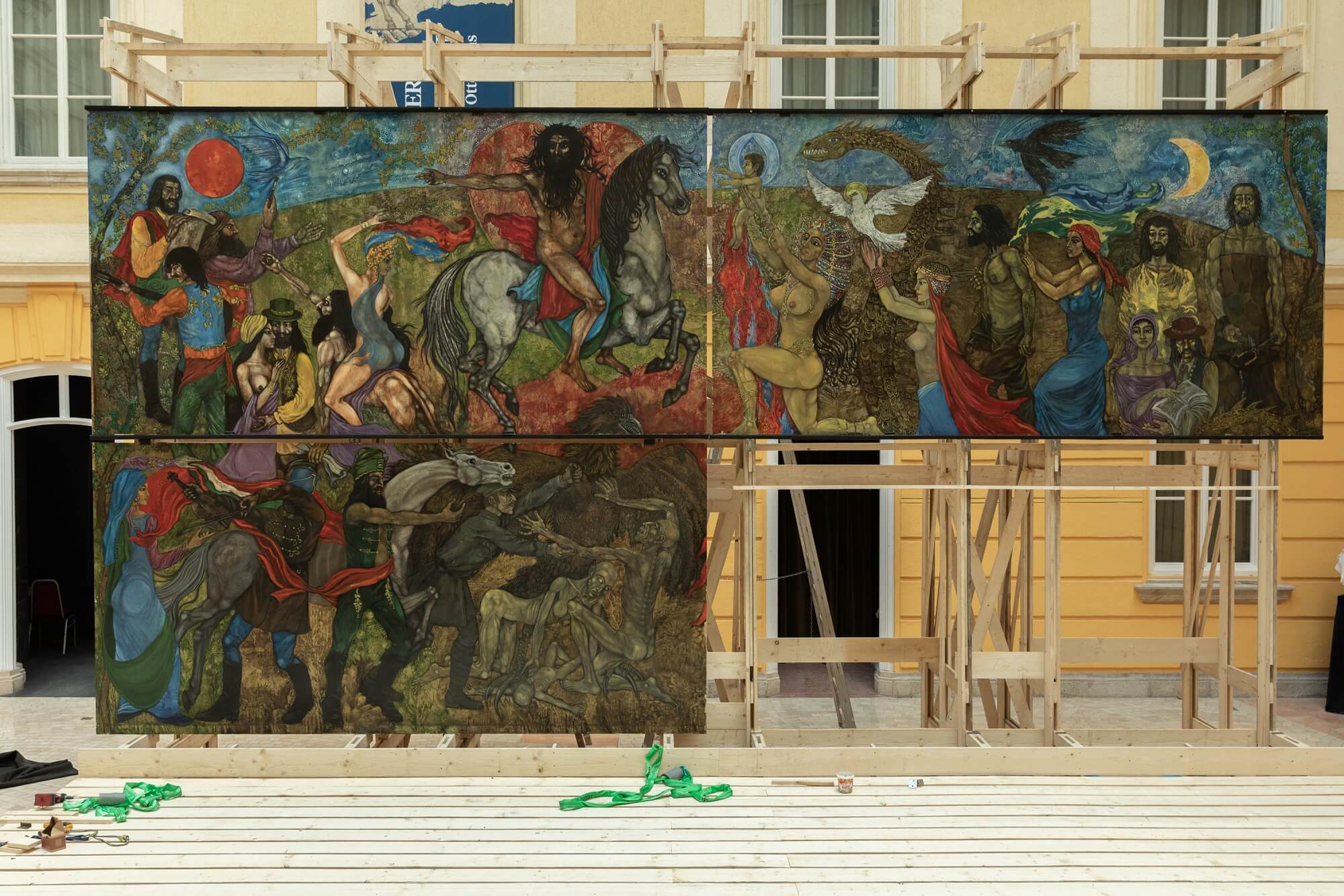 Tamás Péli, Birth, 1983. Presented at the exhibition Collectively Carried Out organised in collaboration of Budapest History Museum and OFF-Biennale Budapest, 2021. Photo: Ákos Keppel Tamás Péli, Birth, 1983. Presented at the exhibition Collectively Carried Out organised in collaboration of Budapest History Museum and OFF-Biennale Budapest, 2021. Photo: Ákos Keppel